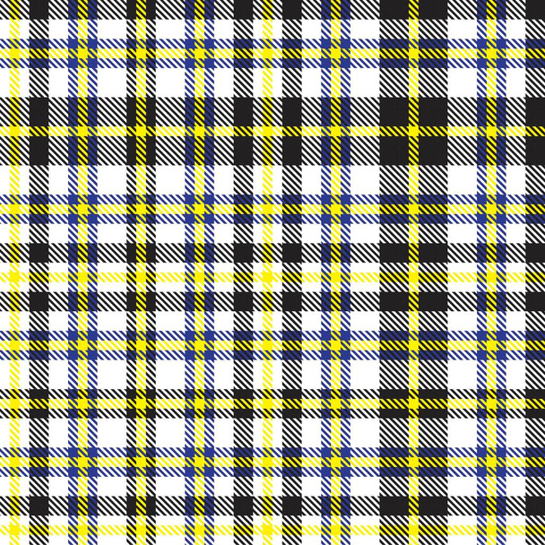Żółty Glen Plaid teksturowany bezszwowy wzór nadaje się do tkanin mody i grafiki - Wektor, obraz