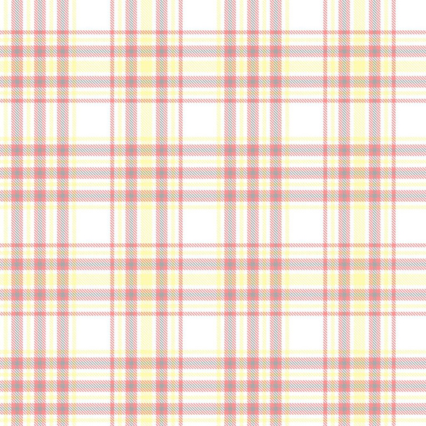 Yellow Glen Plaid textured seamless pattern suitable for fashion textiles and graphics - Vector, Image