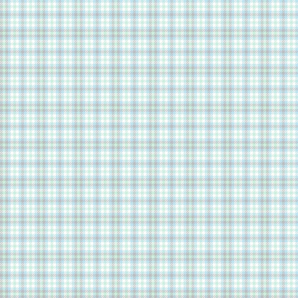 Sky Blue Glen Plaid texturiertes nahtloses Muster für Modetextilien und Grafiken - Vektor, Bild
