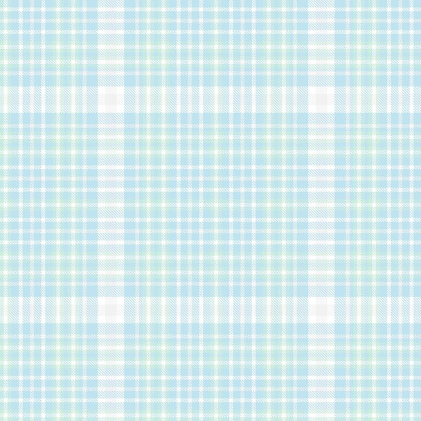 Sky Blue Glen Plaid textured seamless pattern suitable for fashion textiles and graphics - Vector, Image