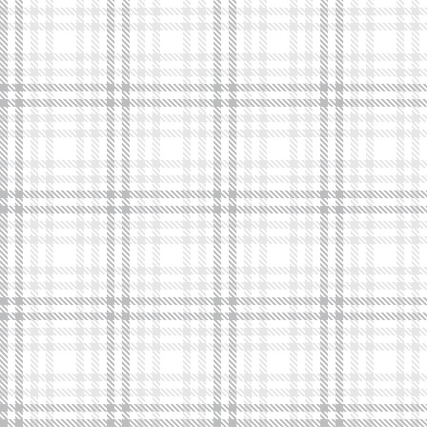 Bílý Glen Plaid texturovaný bezešvý vzor vhodný pro módní textil a grafiku - Vektor, obrázek
