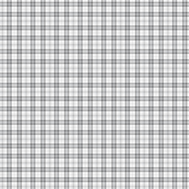 White Glen Plaid texturiertes nahtloses Muster für Modetextilien und Grafiken - Vektor, Bild