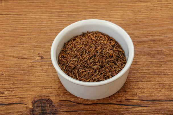 Aroma cuisine dry zeera seeds in the bowl - Фото, изображение