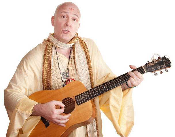 Guru Plays a Guitar - Фото, зображення