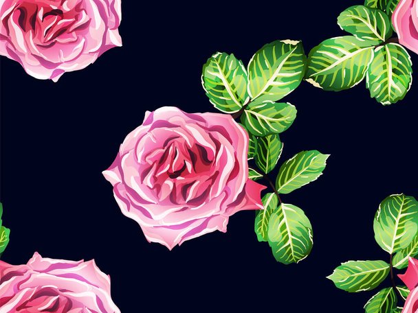 Vector Rose Background. - Вектор,изображение
