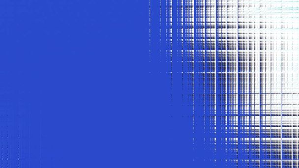 Modèle fractal numérique abstrait. Motif avec des lignes fines. Fond horizontal avec rapport d'aspect 16 : 9 - Photo, image
