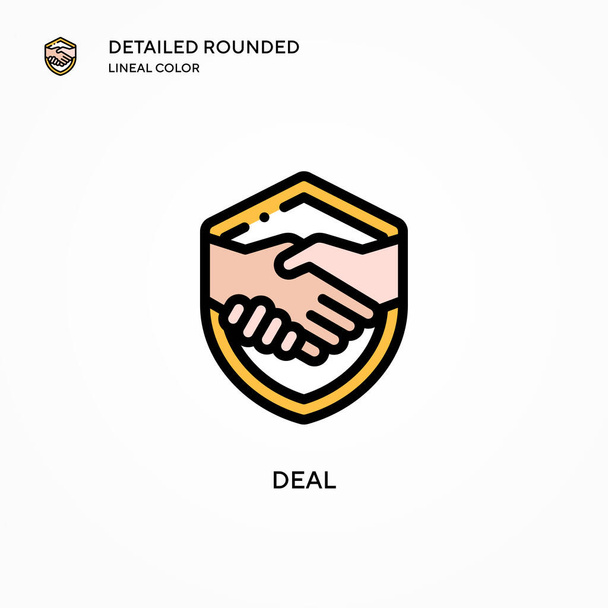 Deal vector icon. Modern vector illustration concepts. Easy to edit and customize. - Vector, Image