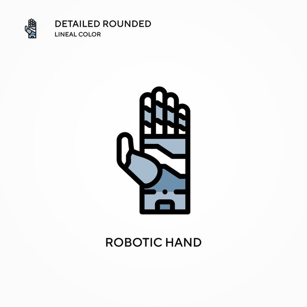 Robotic hand vector icon. Modern vector illustration concepts. Easy to edit and customize. - Vector, Image