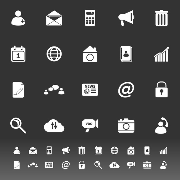 Icone del telefono cellulare su sfondo grigio
 - Vettoriali, immagini