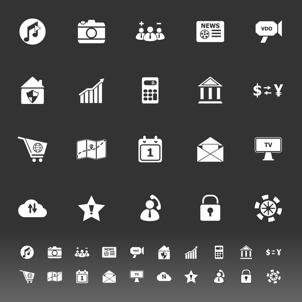 Iconos de teléfono inteligente sobre fondo gris
 - Vector, Imagen