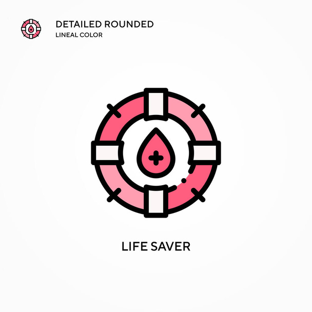 Life saver vector icon. Modern vector illustration concepts. Easy to edit and customize. - Vector, Image