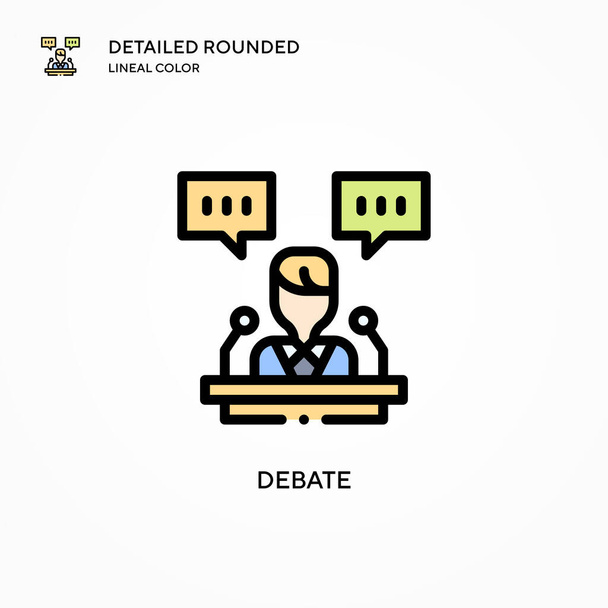 Debate vector icon. Modern vector illustration concepts. Easy to edit and customize. - Vector, Image