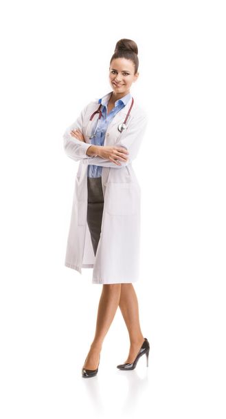 Doctor woman with stethoscope - Photo, image