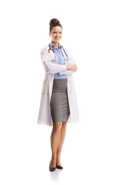 Doctor woman with stethoscope - Foto, Imagem