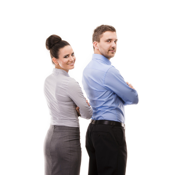 Business woman and business man - Foto, imagen