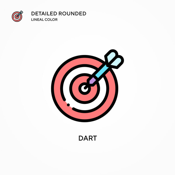 Dart vector icon. Modern vector illustration concepts. Easy to edit and customize. - Vector, Image