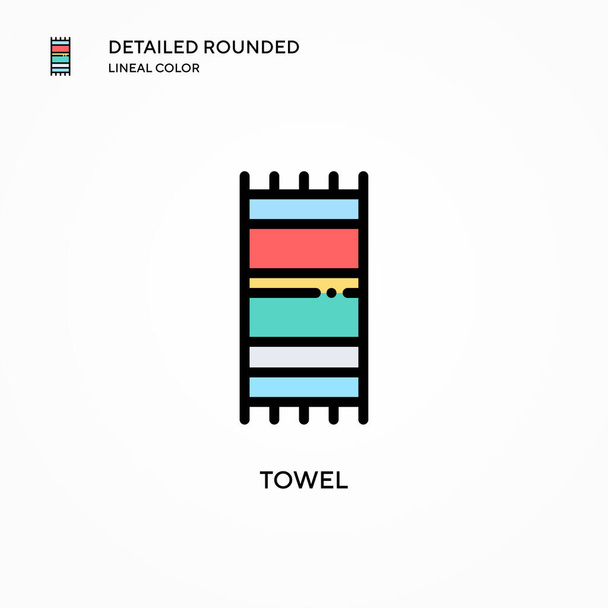 Towel vector icon. Modern vector illustration concepts. Easy to edit and customize. - Vector, Image