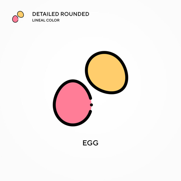 Εικονίδιο διάνυσμα αυγό Σύγχρονες έννοιες διανυσματικής απεικόνισης. Εύκολο να επεξεργαστείτε και να προσαρμόσετε. - Διάνυσμα, εικόνα