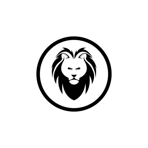 Modèle de logo de tête de lion - Vecteur, image