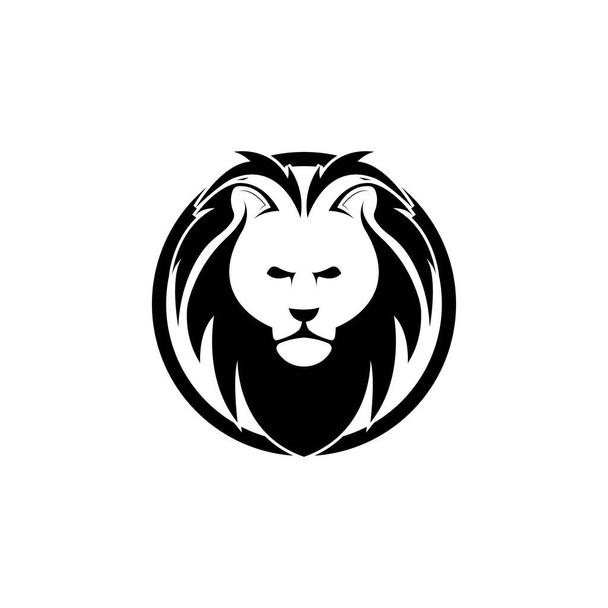Modèle de logo de tête de lion - Vecteur, image