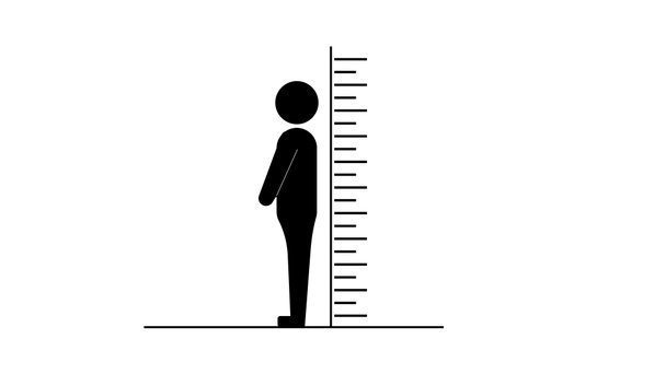 Beyaz arkaplanda ölçüm simgesi çizimi - Fotoğraf, Görsel