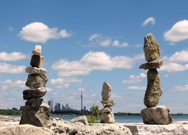 Lac Toronto Statue en trois pierres 2008
 - Photo, image