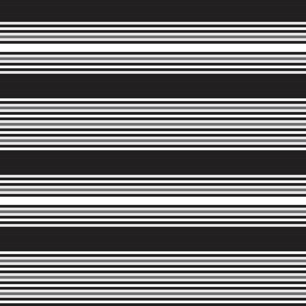 Blanco y negro Fondo de patrón sin costuras a rayas horizontales adecuado para textiles de moda, gráficos
 - Vector, imagen
