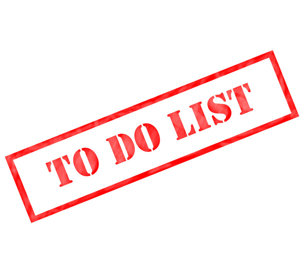 Выветриваемая марка Red To Do List
 - Фото, изображение
