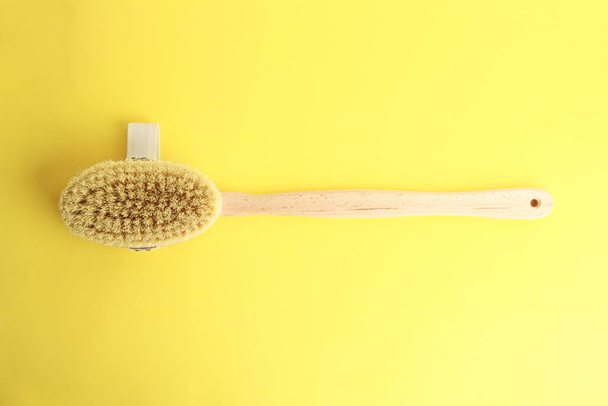 A top view of the shower brush for the back - Zdjęcie, obraz