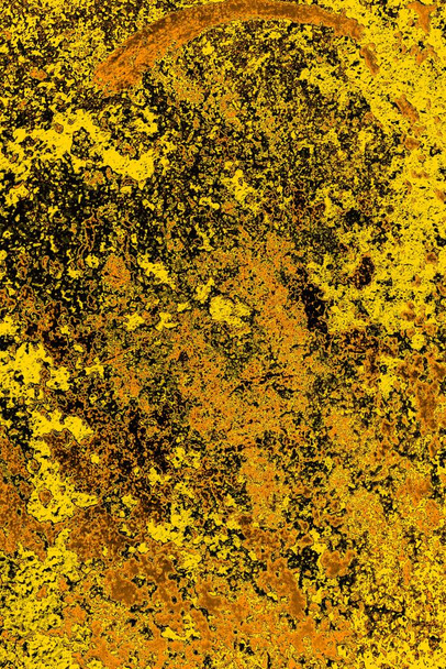 Pared gruesa de color amarillo carmesí y negro, fondo texturizado  - Foto, imagen