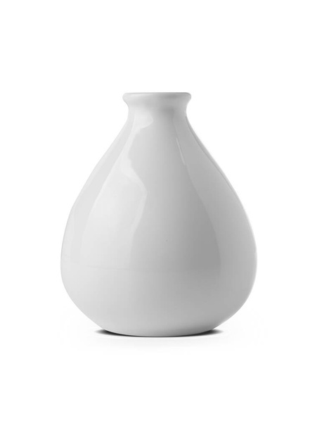 Fehér váza izolált fehér - Fotó, kép