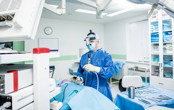 Functional rhinosurgery to restore nasal breathing with coblation technology. - Valokuva, kuva