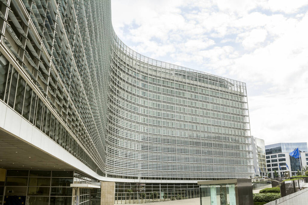 Brussels, BELGIUM : European Commission Headquarters building in Brussels, Belgium, Europe - 写真・画像