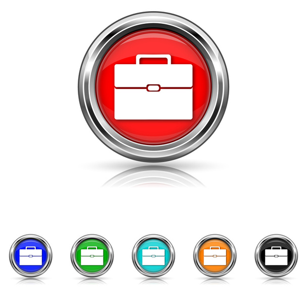 Піктограма портфеля шість кольорів
 - Вектор, зображення