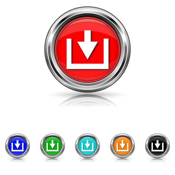 Télécharger icône - ensemble de six couleurs
 - Vecteur, image
