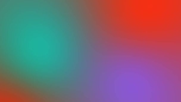 抽象的なグラデーショングリーンオレンジと紫のソフトカラフルな背景。モバイルアプリのための現代的な水平デザイン. - 写真・画像