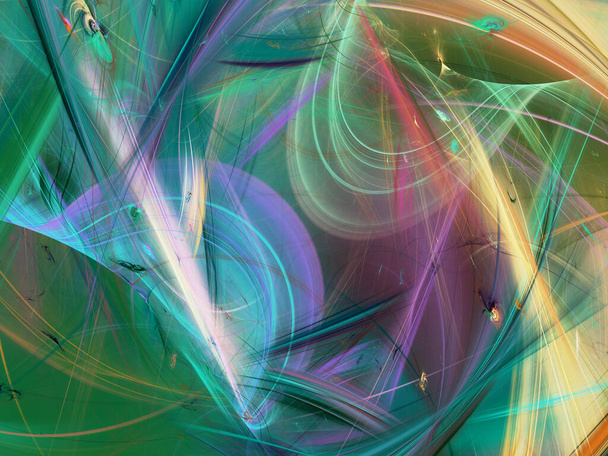 abstract chaotic fractal background 3D rendering - Foto, immagini
