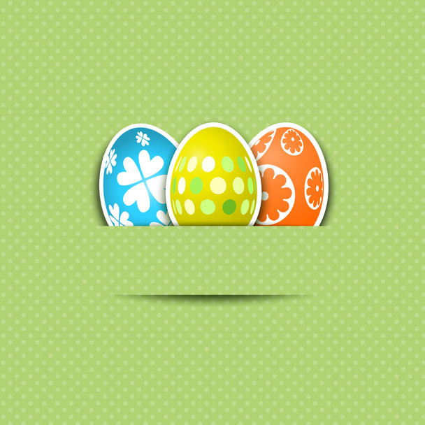 Cute Easter egg background - Vector, Image