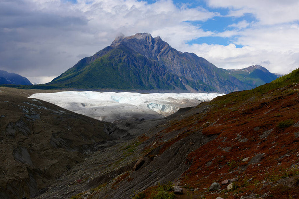 Alaska, Kennicott, Minas, Glaciares, Excursionismo, Montañas, Puesta del sol, Panorama - Foto, imagen