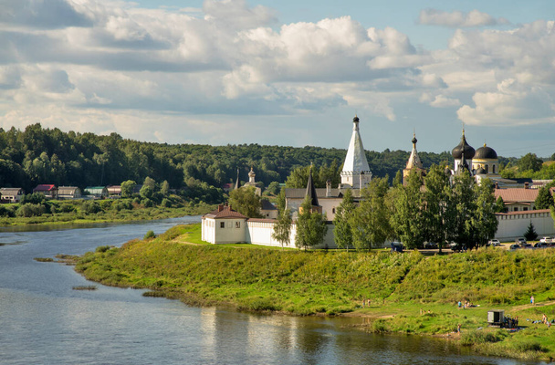 Holy Dormition monastery in Staritsa. Tver Oblast. Russia - Valokuva, kuva