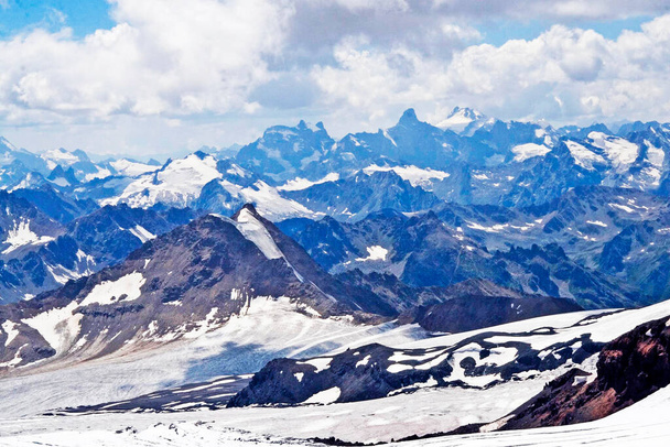 at the peak of Elbrus, Elbrus, climbing, mountains, tourism, hobby, mountaineering, test,  - Photo, Image