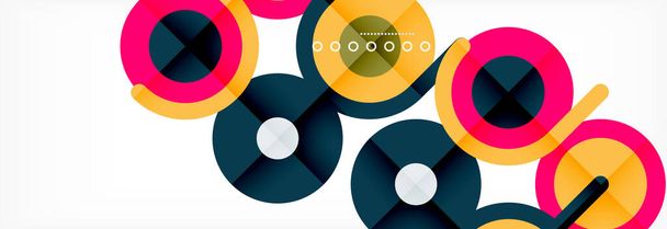 Circles and lines abstract background for covers, banners, flyers and posters and other templates - Διάνυσμα, εικόνα