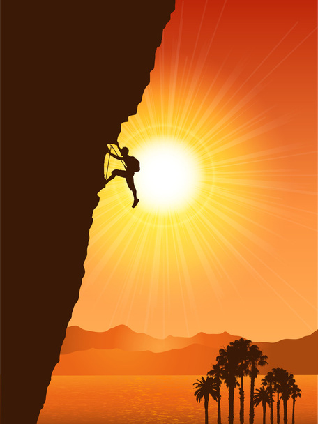 Rock Climber - Vector, Image