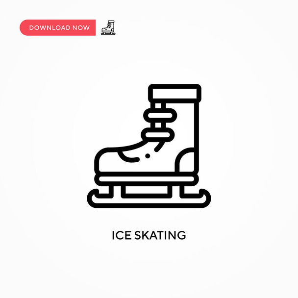 Patinaje sobre hielo icono vector. Moderno, simple ilustración de vector plano para el sitio web o aplicación móvil - Vector, imagen
