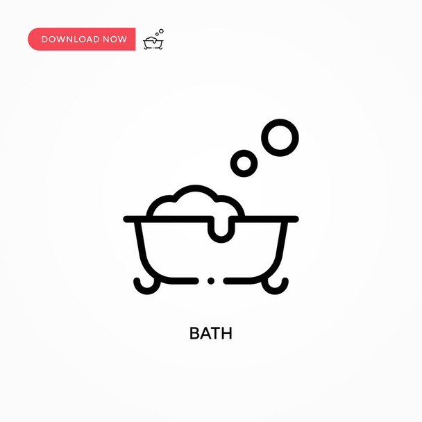 Bath vector icon. Modern, simple flat vector illustration for web site or mobile app - Vector, Image