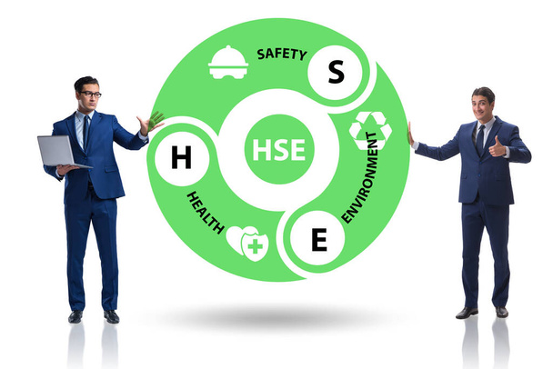 ビジネスマンとの健康安全環境のためのHSEの概念 - 写真・画像