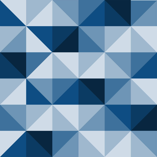 Dreiecksmuster nahtlos. blaue Textur. moderne trendgrafische Innenarchitektur. Tapete aus Papier. - Vektor, Bild