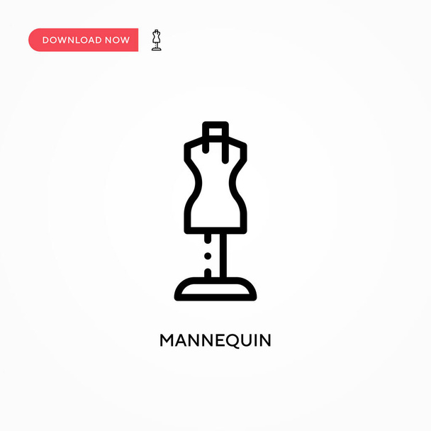 Mannequin vector icon. Modern, simple flat vector illustration for web site or mobile app - Vector, Image