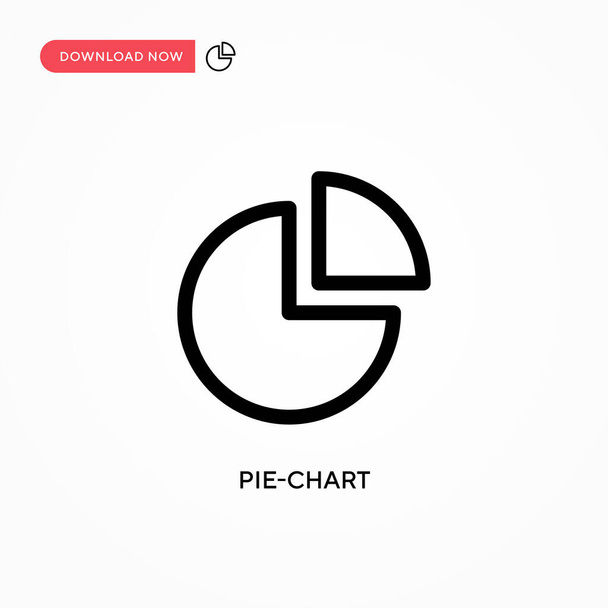 Pie-chart vector icon. Modern, simple flat vector illustration for web site or mobile app - Vector, Image
