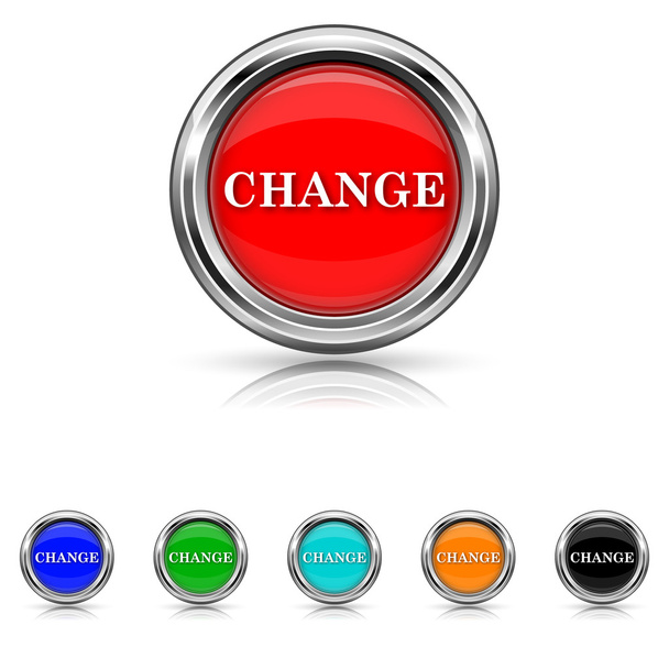 ícone de mudança - seis cores definidas
 - Vetor, Imagem